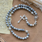 Rosario de oración para gato atigrado gris claro: Pulsera para el cuidado de gatos callejeros, Rosario de animales