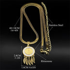 Collier pendentif icône sainte : Bijoux artistiques avec accents de zircon