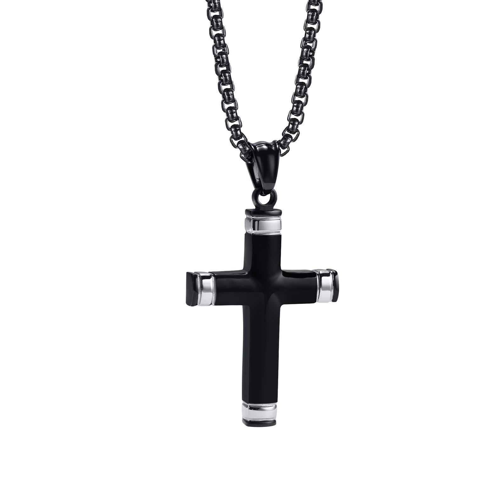 Multi - Color Cross Necklace with Scripture: Personalized Faith Wear