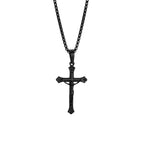 Collar con Crucifijo de Jesús Tricolor: Una Fusión de Fe y Tonos Elegantes