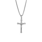 Collar con Crucifijo de Jesús Tricolor: Una Fusión de Fe y Tonos Elegantes
