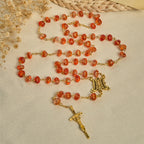 Rosario, pulsera con cuentas en forma de calabaza