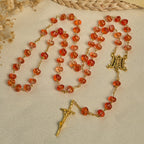 Cadeau de Thanksgiving : Chapelet de perles de citrouille sacrée | Honorer la grâce de Dieu sous la forme d'une citrouille