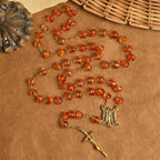 Cadeau de Thanksgiving : Chapelet de perles de citrouille sacrée | Honorer la grâce de Dieu sous la forme d'une citrouille