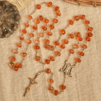 Rosario, pulsera con cuentas en forma de calabaza