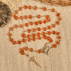 Rosario, pulsera con cuentas en forma de calabaza