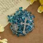 Bracelet de prière papillon bleu scintillant Ailes de dévotion, chapelet animal