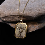 Collar Arcángel San Miguel Guerrero de la Fe: Fortaleza en Cada Batalla