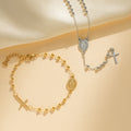 Bénédictions de Notre-Dame Collier fin et bracelet de style chapelet