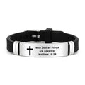 Pulsera Cruzada Motivacional de Varios Estilos con Versículos Bíblicos