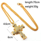 Collier croix Grace & Glory Baroque Radiance bicolore