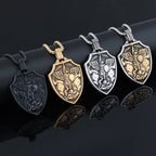 Collier pendentif bouclier Archange Michel : foi et protection au quotidien