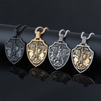 Collier pendentif bouclier Archange Michel : foi et protection au quotidien