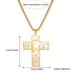 Cruz con collar calado del Pesebre: símbolo de fe atemporal para Navidad