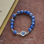 Bracelet Mariam en pierre impériale bleue : un gage de prière et de paix