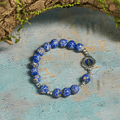 Bracelet Mariam en pierre impériale bleue : un gage de prière et de paix