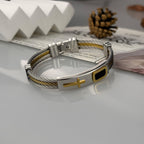 Pulsera de Cable Cruzada Multicolor: Estilo Inspirado en la Fe y Devoción Duradera