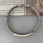 Pulsera de Cable Cruzada Multicolor: Estilo Inspirado en la Fe y Devoción Duradera
