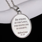 Pendentif collier épée bicolore et bouclier ovale St Michel