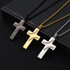 Collar Cruz de Costura de Béisbol: Devoción Atlética y Cita Inspiradora