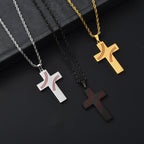 Collar Cruz de Costura de Béisbol: Devoción Atlética y Cita Inspiradora