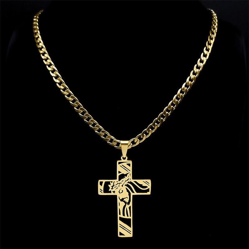 Collar Cruz Corona de Espinas: Simbolismo Sagrado y Estilo Atrevido