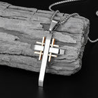 Collier Pendentif Croix Géométrique : Foi Moderne & Dévotion Stylée
