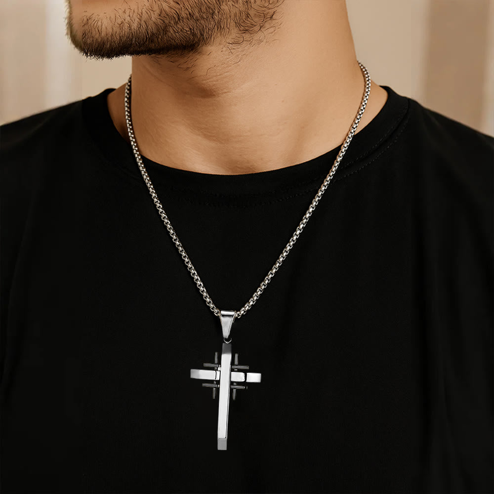 Collier Pendentif Croix Géométrique : Foi Moderne & Dévotion Stylée