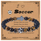 Pulsera deportiva de ojo de tigre y mate: Recordatorio constante de fuerza para la vida diaria