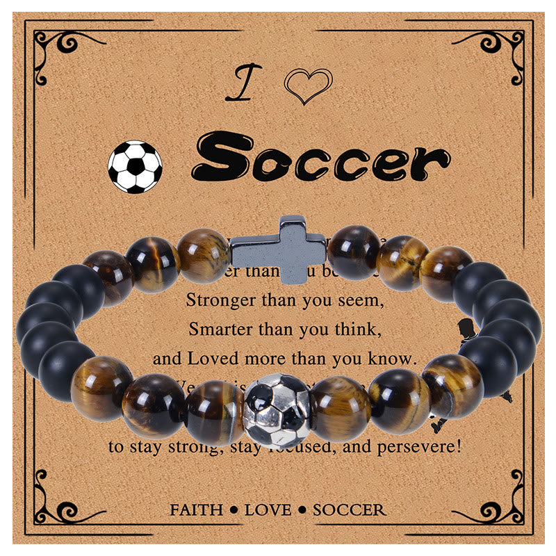 Pulsera deportiva de ojo de tigre y mate: Recordatorio constante de fuerza para la vida diaria