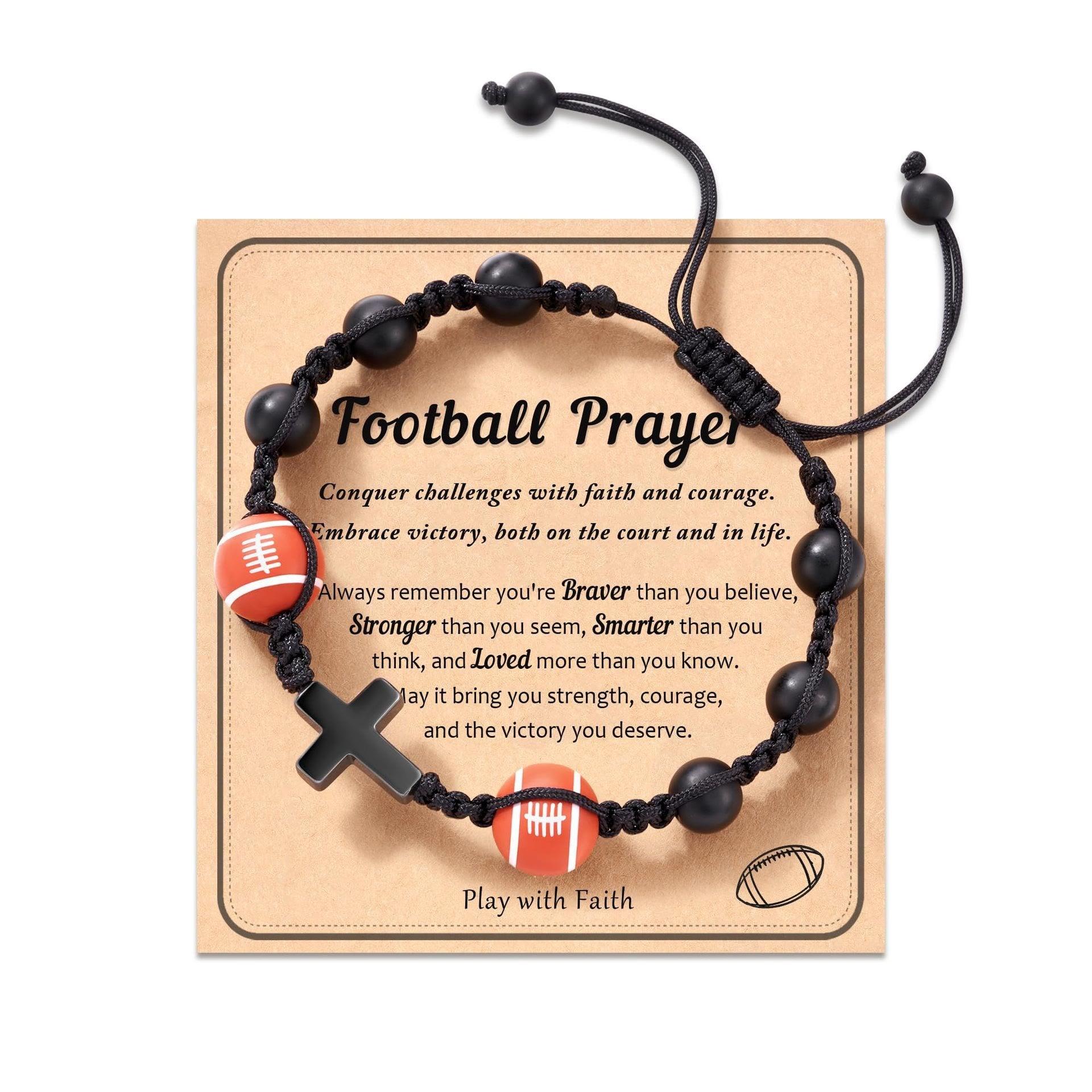 Sport-Themed Faith Bracelet: Heartfelt Message Card for Daily Wear