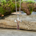 Cruz de Vidrio Impreso: Fe Artística Cerca del Corazón