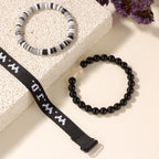 Pulsera con mensaje de fe y cruz con tarjeta WWJD: recuerdo listo para regalar