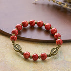 Rosario de cristal con pintura al óleo, pulsera: Recordatorio de fe y gracia para momentos de recogimiento