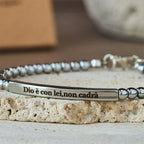 Bracelet Matthieu 19:26 & Psaume 46:5 (allemand) : un rappel discret de la présence divine