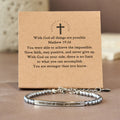 Bracelet Matthieu 19:26 & Psaume 46:5 (allemand) : un rappel discret de la présence divine