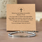 Bracelet Matthieu 19:26 & Psaume 46:5 (allemand) : un rappel discret de la présence divine
