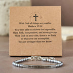 Bracelet Matthieu 19:26 & Psaume 46:5 (allemand) : un rappel discret de la présence divine