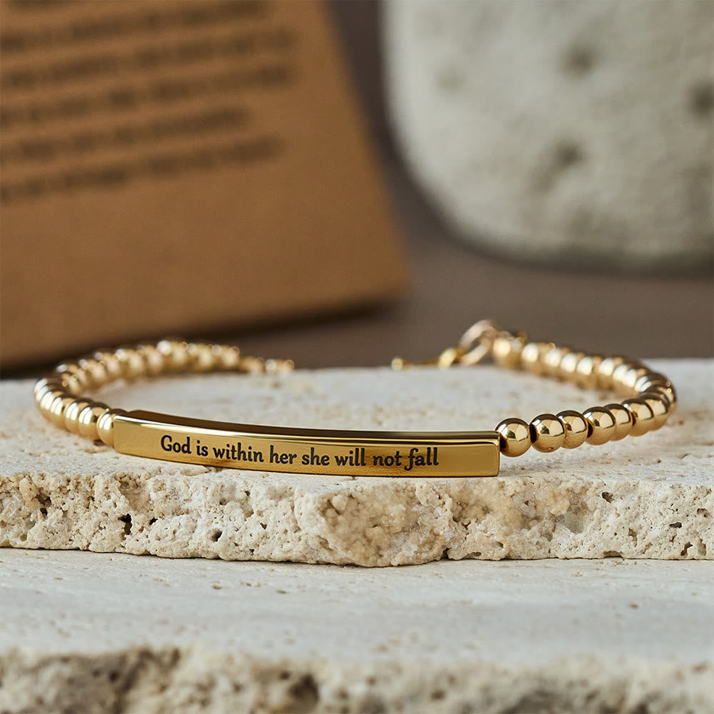 Pulsera Dios Es Primero y Salmo 46:5: Compañero Constante para la Rutina Diaria