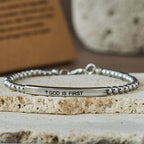 Pulsera Dios Es Primero y Salmo 46:5: Compañero Constante para la Rutina Diaria
