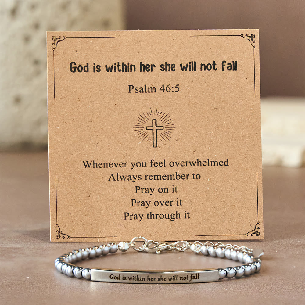 Pulsera Dios Es Primero y Salmo 46:5: Compañero Constante para la Rutina Diaria
