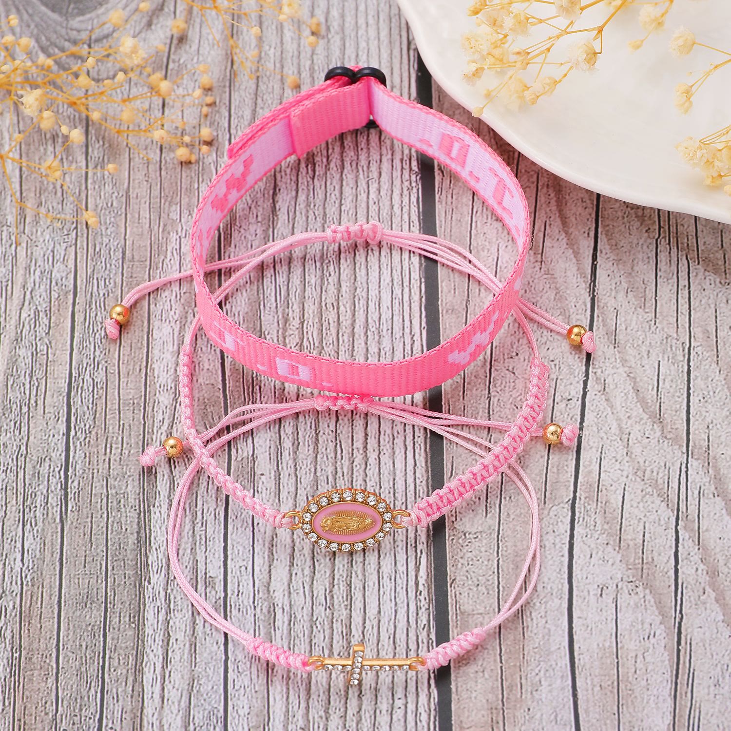 Pulsera con mensaje de fe y cruz con tarjeta WWJD: recuerdo listo para regalar