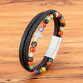 Bracelet multicouche avec perles œil-de-tigre : Dévotion discrète et texture riche