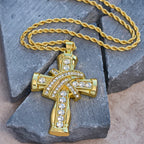 Collier croix Grace & Glory Baroque Radiance bicolore