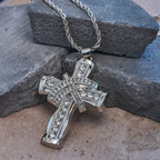 Collier croix Grace & Glory Baroque Radiance bicolore