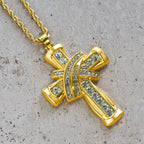 Collier croix Grace & Glory Baroque Radiance bicolore