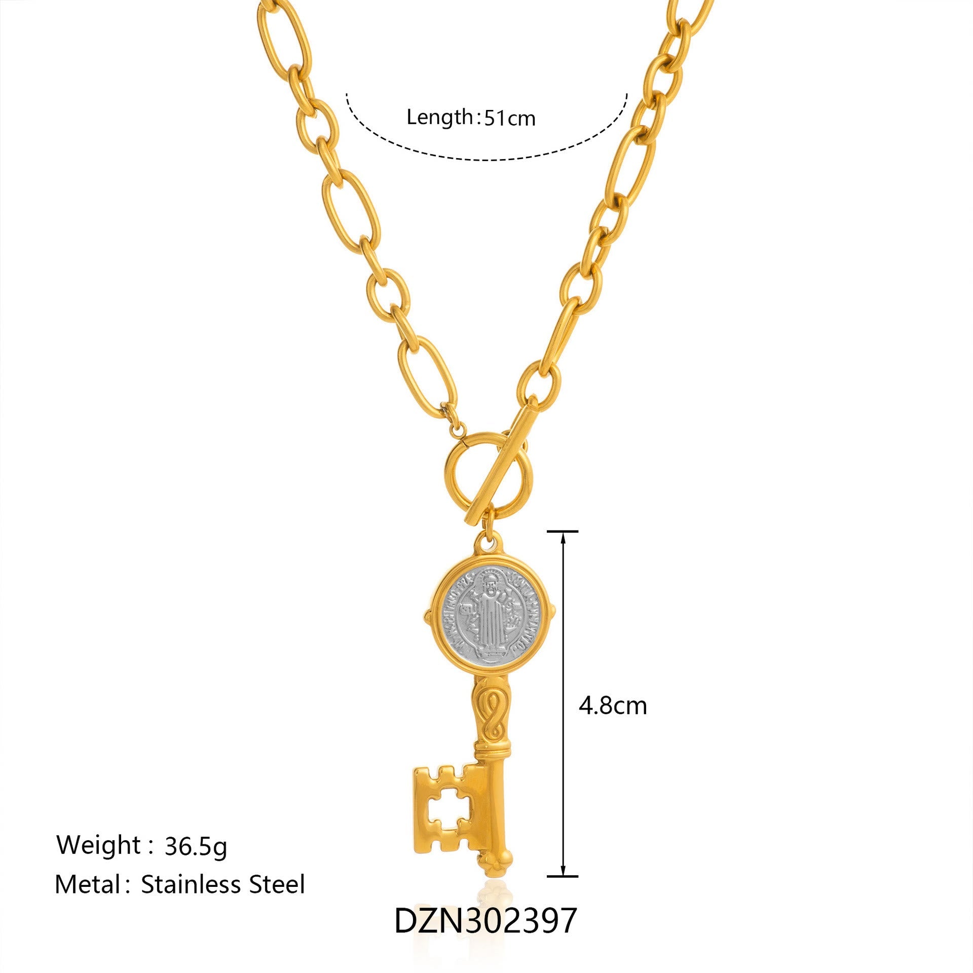Collier Médaille Saint Benoît Deux Styles : Dévotion Inébranlable pour le Quotidien