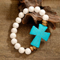 Pulsera cruzada texturizada multiestilo: devoción audaz para el uso diario