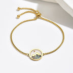Pulsera Semilla de Mostaza y Montaña de 2 Colores: Fe Inquebrantable para el Uso Diario
