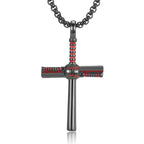 Pendentif croix motif baseball : Foi et passion pour un usage quotidien